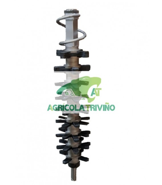 EJE PELADORA COMPLETO M6 PLATO ALUMINIO TOPAVI