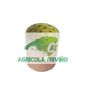 Casquillo de bronce con alveolos POM