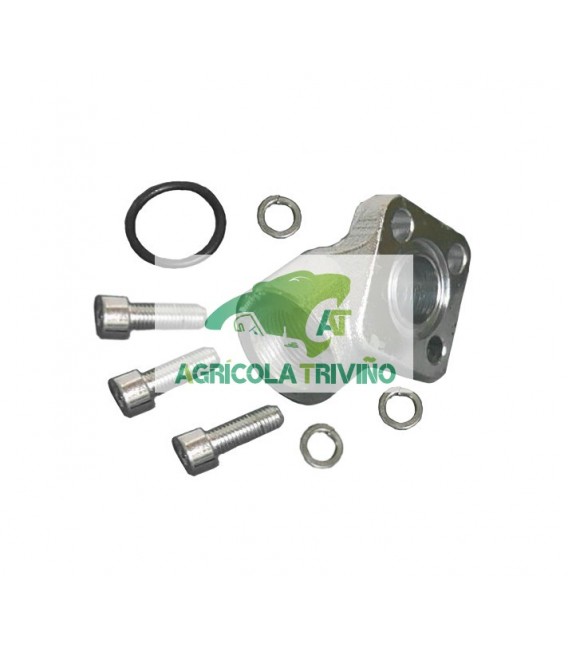 Brida bomba 90º 3/4