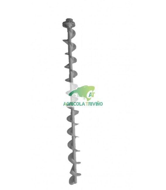 Sinfín de alimentación derecho con rosca a izquierdas