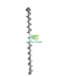 Sinfín de alimentación derecho con rosca a izquierdas