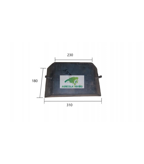 TACO FRONTAL PINZA CANGREJO/TENAZA BLANDO 50SH 310X180X60